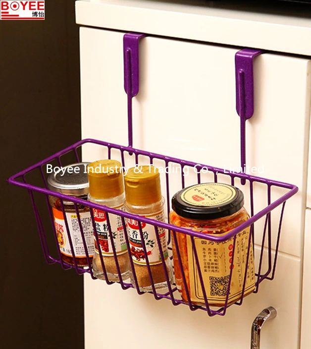 Powder Coated Wire Kitchen Storage Basket Cabinet Utensil Organizer for Office or Home